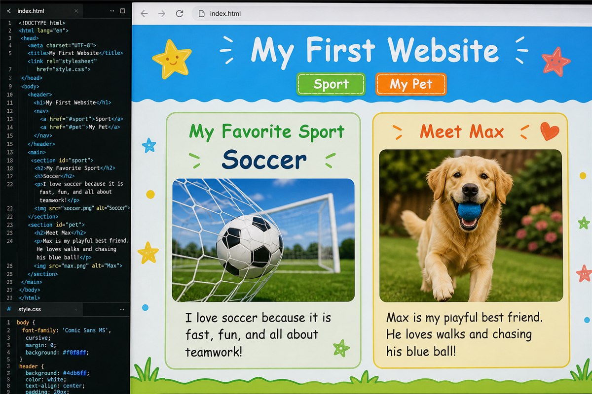 Build Your First Website learning project